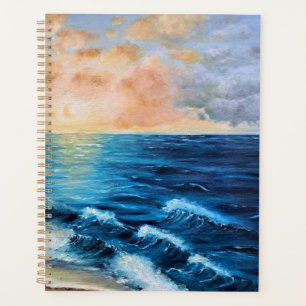 Sea Sunrise Ocean Beach Clouds Tranquility Magic A Planner