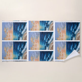 Sea Sunrise Ocean Beach Clouds Tranquillity Magic  Towel