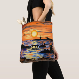 Sea Sunrise Tote Bag Landscape