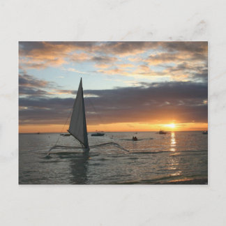 Sea Sunset Postcard