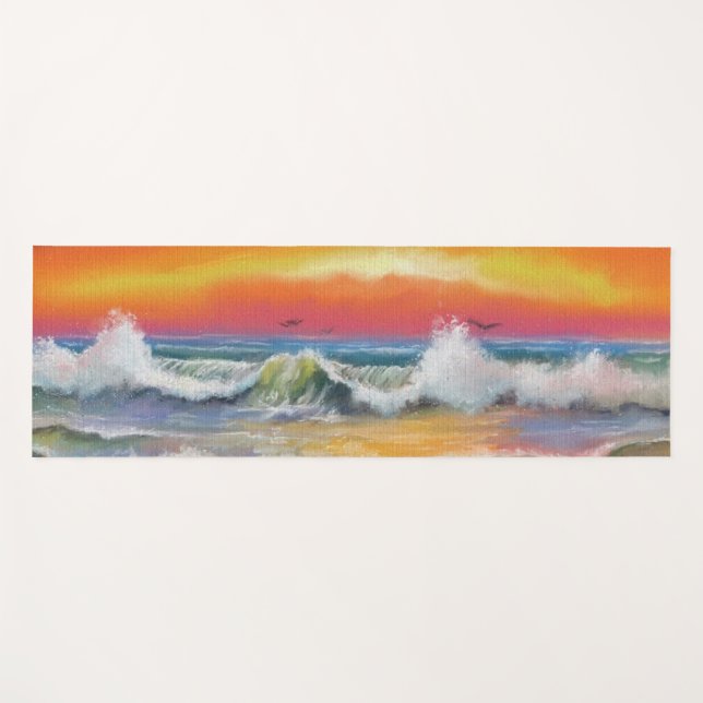 Sea Sunset Yoga Mat (Front (Horizontal))