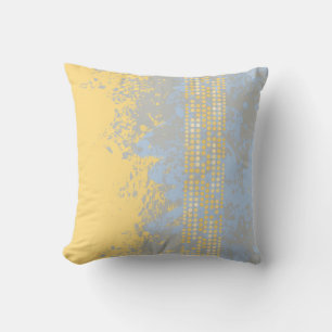 sea surf  blue sand dot abstract cushion pillow