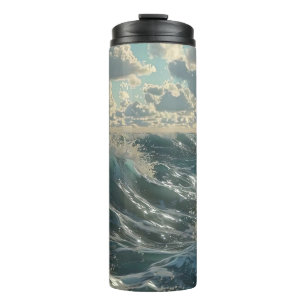 Sea Surges Square Thermal Tumbler