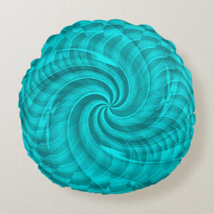 Sea Swirling..... Round Cushion
