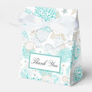 Sea The Love Beach Nautical Wedding Flat Favour Box