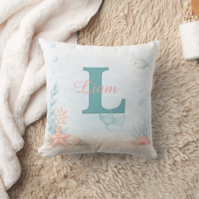 Sea Theme Nursery Cushion (Blanket)