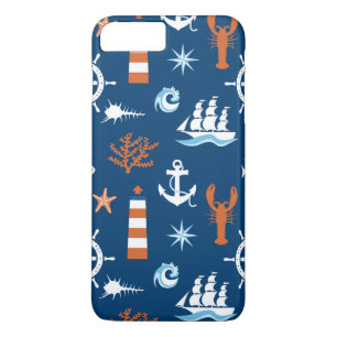 Sea Theme Pattern 1 iPhone 8 Plus/7 Plus Case