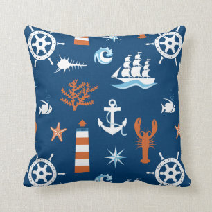 Sea Theme Pattern 1 Cushion