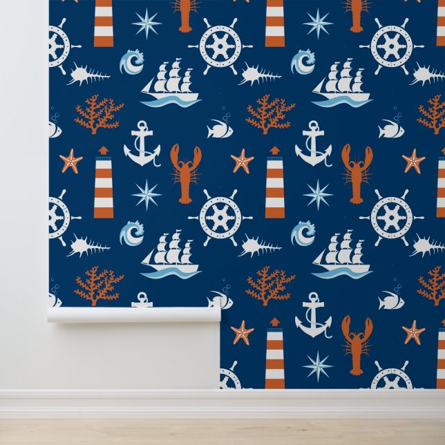 Sea Theme Pattern 1 Wallpaper (Application)