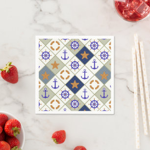 Sea Theme Pattern Napkin