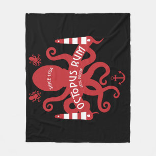 Sea Themed And Fantasy   Octopus  Nautical Mug Ser Fleece Blanket
