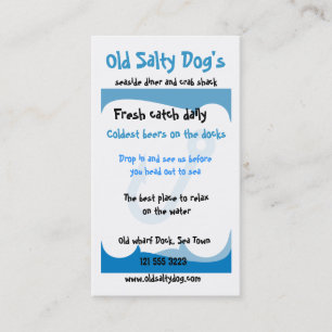 Sea themed business card