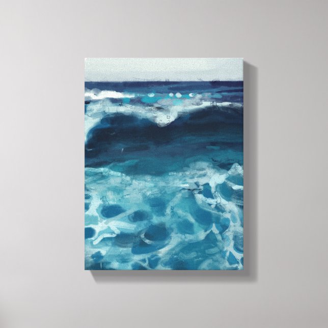 Sea Tide Painting - Still-Life Illustration Canvas Print (Front)