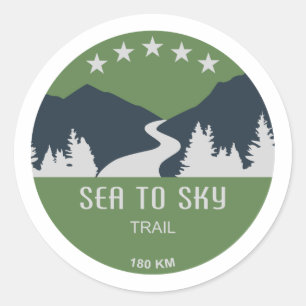Sea To Sky Trail British Columbia Classic Round Sticker