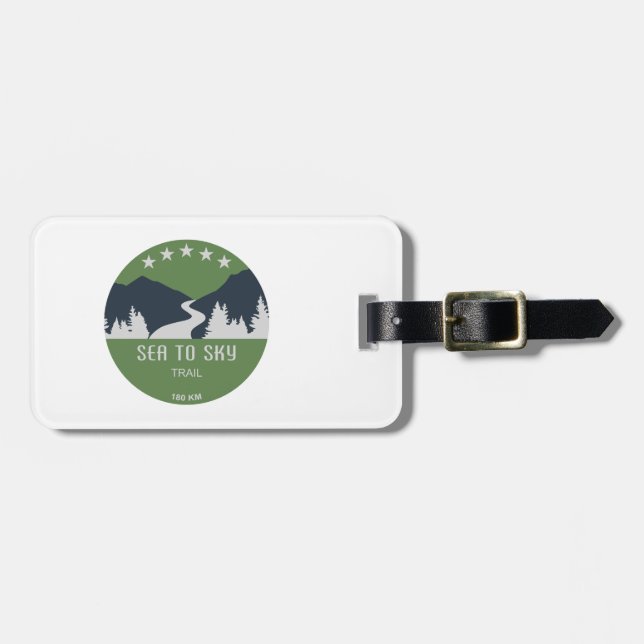 Sea To Sky Trail British Columbia Luggage Tag (Front Horizontal)