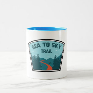 Sea To Sky Trail British Columbia Two-Tone Coffee Mug