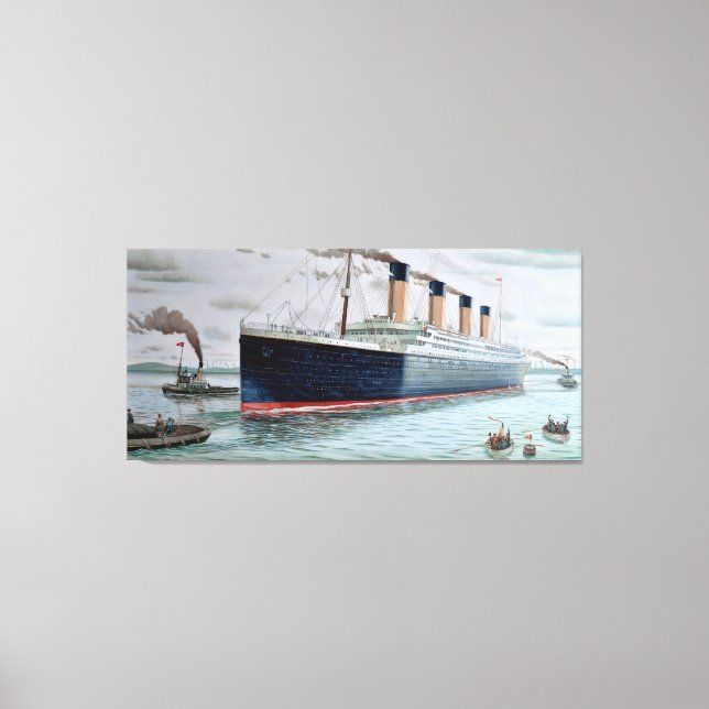 Sea Trials of RMS Titanic Canvas Print (Front)
