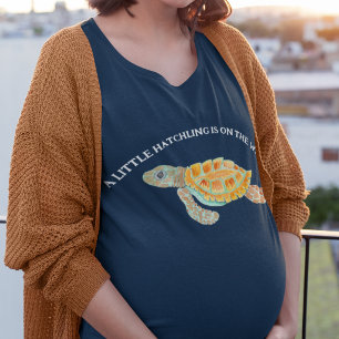 Sea Turtle A Little Hatchling is on the Way T-Shirt