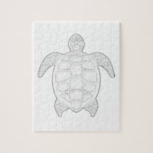 Sea Turtle Adult Colouring Puzzle