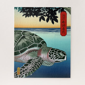 Sea Turtle among Mangroves - Japanese Art Jigsaw Puzzle