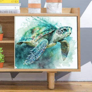 Sea Turtle and Bubbles Decoupage Tissue Paper