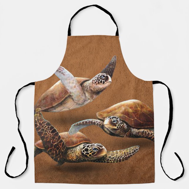 Sea Turtle Animals Extinction Save The Turtles Apron (Front)