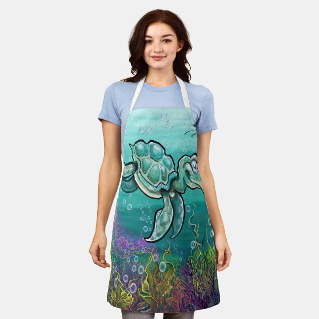 Sea Turtle Apron (Worn)