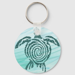 Sea Turtle Art Keychain (Save the Turtles)