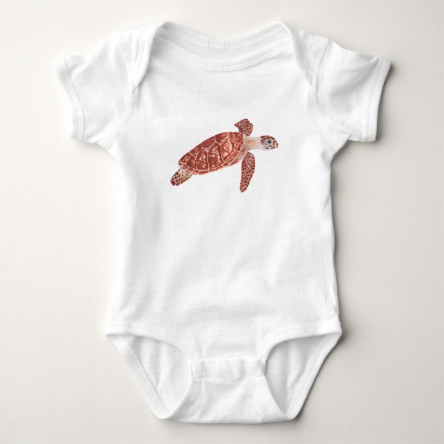 Sea Turtle Baby Bodysuit (Front)