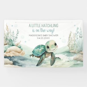 Sea Turtle Baby Shower Banner