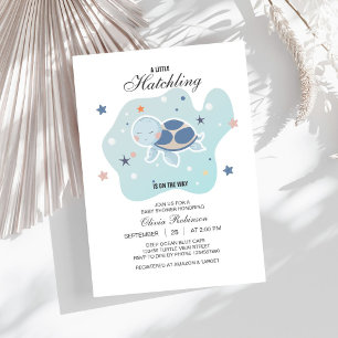 Sea Turtle Baby Shower Cute Ocean Invitation