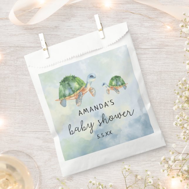 Sea Turtle - baby shower  Favour Bags (Clipped)