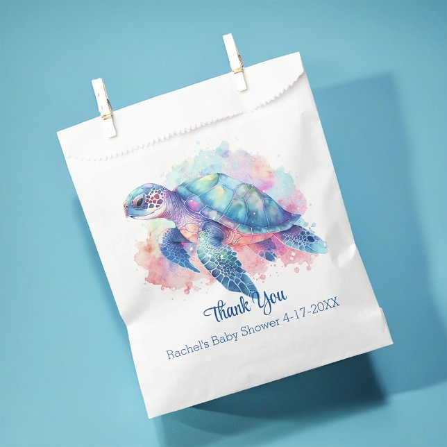 Sea Turtle Baby Shower Favour Bags (Creator Uploaded)