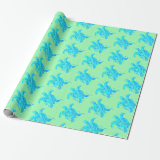 Sea Turtle Beach Coastal Wrapping Paper