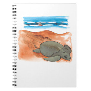 Sea Turtle Beach Fun Colourful Notebook