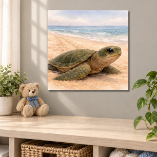 Sea Turtle Beach  Poster