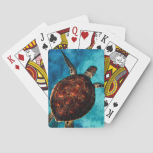 Sea Turtle Beauty Playing Cards