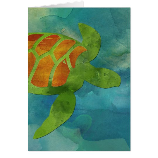 Sea Turtle Blank Notecard