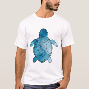 Sea Turtle blue watercolor T-Shirt