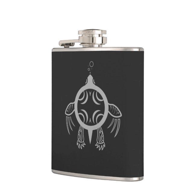 Sea Turtle Bubbles Hip Flask (Left)