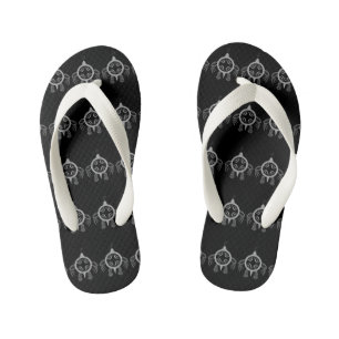 Sea Turtle Bubbles Kid's Flip Flops