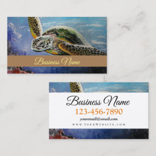 Sea Turtle Business Card