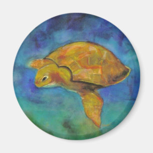 Sea Turtle by Paula Atwell Magnet