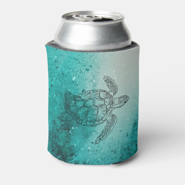 Sea Turtle Can Cooler (Can Back)