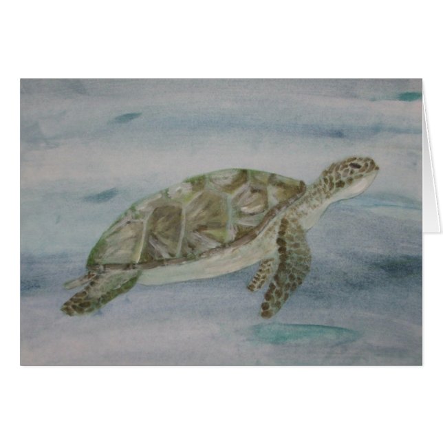 Sea Turtle Card (Front Horizontal)