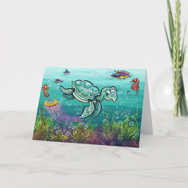 Sea Turtle Card (Front)