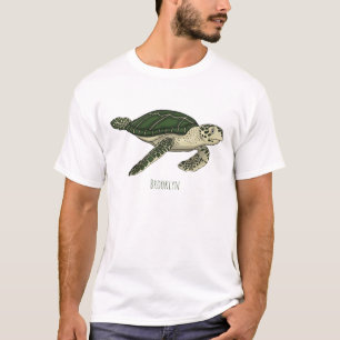 Sea turtle cartoon illustration T-Shirt