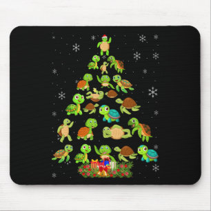 Sea Turtle Christmas Tree Matching Family Xmas Tre Mouse Mat