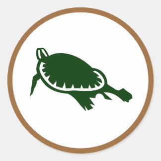 Sea Turtle Classic Round Sticker