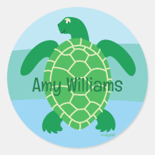 Sea Turtle Classic Round Sticker